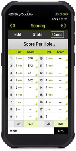 SkyCaddie SX550 Tour Book, Black