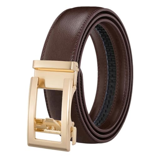 Unisex Belt Adjustable Design, Double-Sided Faux Leather Waistband Pants Jeans Belt for Men Women, Pants Jeans Twist Lock Design Imitation Leather Strap Versatile Accessory Coffee 125cm