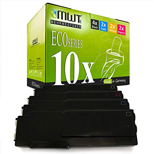 Cartouche de toner Xerox Phaser 6600 haute capacité de remplacement pack de 10 couleurs dnm dn n