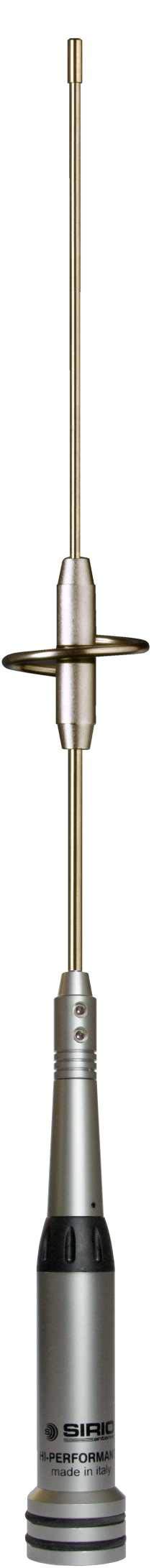 Sirio Antenne HP 2070 144-430MHz Antenna DUALBAND Veicolare, 150W (VHF) 100W (UHF), connettore PL259, Stilo Inox, Inclinabile 90°, Altezza 44,5cm