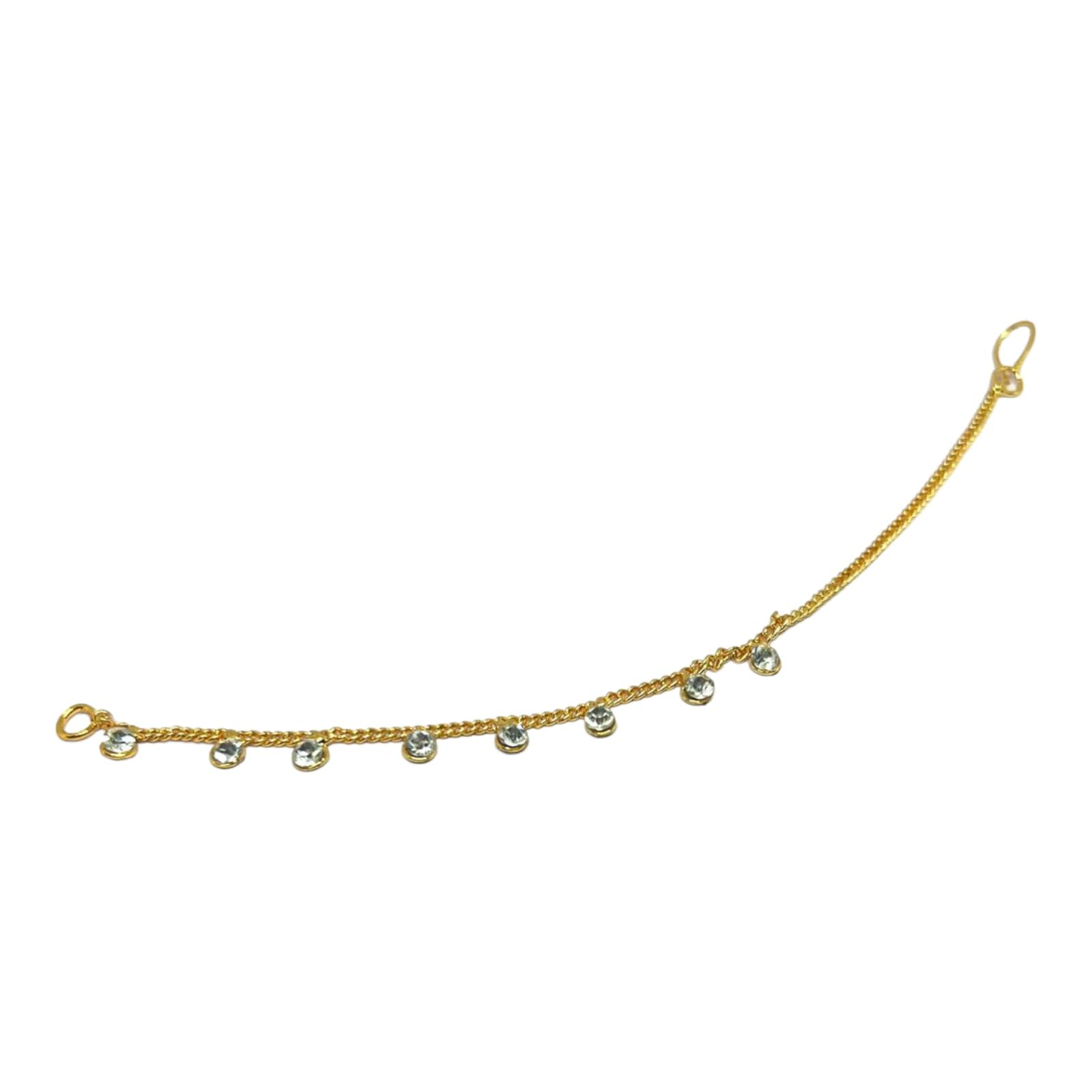 SharAlle Fashion Nose Ring String/Nath Ki Chain/Nose pin Chain for Girls/Women - Bollywood Style can wear with Many Outfits Like Saris, Lehengas, and Indo Western. (B0BNGYRKYR) Amazon Price History, Amazon Price Tracker