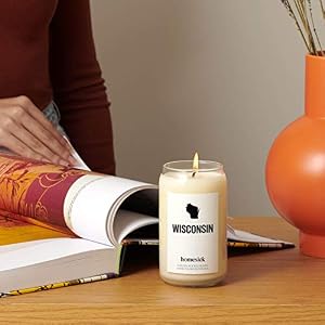 Homesick Scented Candles for Home Wisconsin 1375 oz Long Lasting Soy Wax Jar Candle for Women Men for All Occasions 60 80 Hours Burn Time Notes of Butter Maple Cranberry