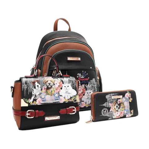 Nicole Lee 3-in-1 Floral Backpack Set Cover