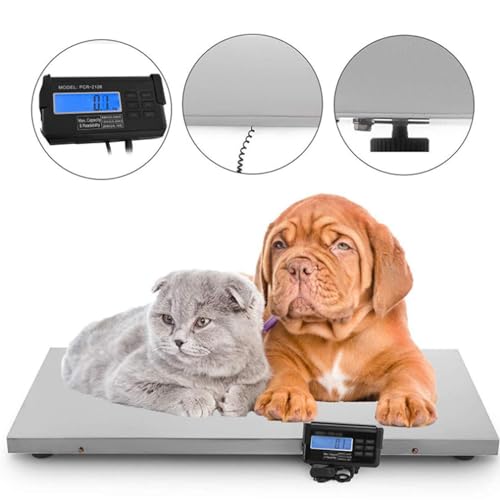 Báscula veterinaria digital TsoLay 660LB plataforma 103x53cm acero miniatura 6