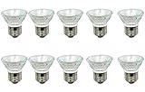 Anyray A1876Y (10-Pack) HR16 120V 35W E27/E26 MR-16 35 Watt JDR C Halogen Bulb PAR16 Lamp FMW Flood with Lens (35 Watts)