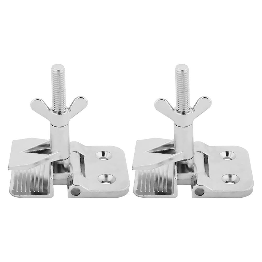 IMCCZONY 2PCS Silk Screen Printing Metal Butterfly Frame Hinge Clamp DIY Hobby Tool, Silver - Image 2