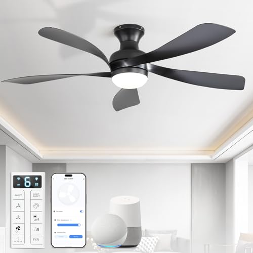 Sofucor 52 Inch Smart Ceiling Fans with Lights and Remote, APP Control