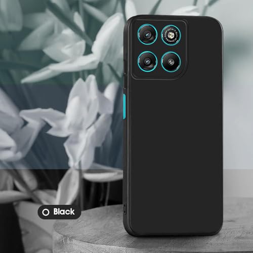 Image of Back Cover for Motorola Moto G67 Power 5G / G57 Power 5G | Full Camera Protection | Premium Liquid Silicon Case | Flexible Bumper Case for Motorola Moto G67 Power 5G / G57 Power 5G (Black)