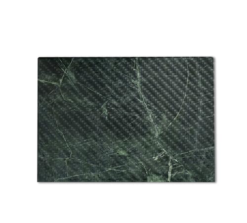 Image of Carbon Fiber Gaming Skin Compatible with HP Envy x360 16 inch (2023) - Green Marble - Premium 3M Vinyl Protective Wrap Decal Cover - Easy to Apply | Crafted in The USA by MightySkins