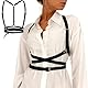 VKFOFEG Se Unterwäsc, Harness Damen Leder Verstellbare Harness Gürtel für Frauen Gothic Körper Harness Damen Oberkörper Leder Harness für Frauen Sexy Outfit für Damen Party Bondage Geschirre