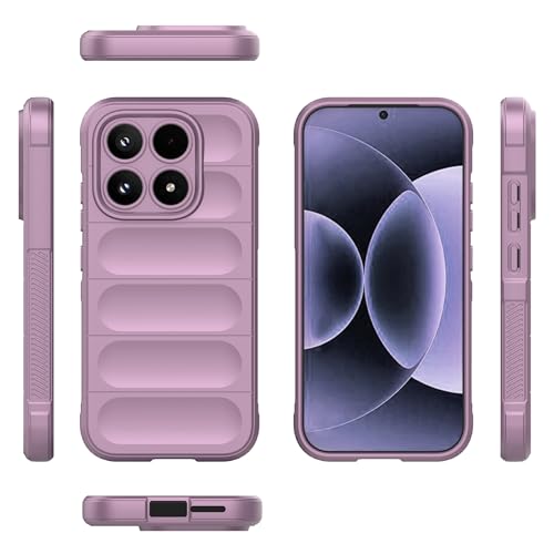 Image of for Xiaomi 17 Case Anti-Drop Soft TPU Rugged Phone Back Cover - Light Purple