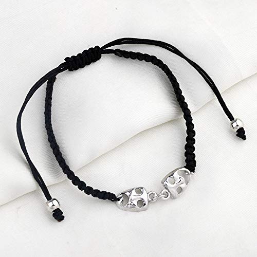 KUIYAI Drama Mask Macrame bracelet Tragedy Masks Charm Bracelet Actor Actress Gift2