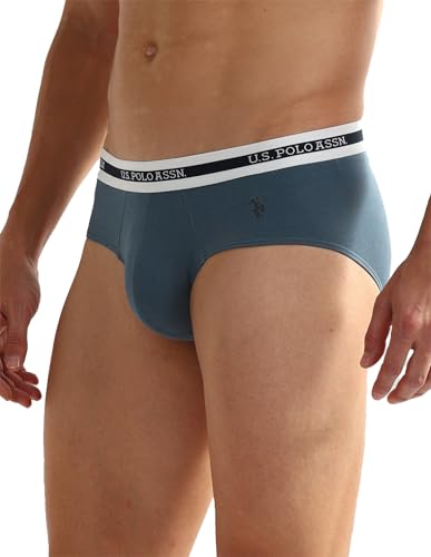 Image of U.S. Polo ASSN. Mens OEB02 Elasticized Waist Underwear Briefs - Pack of 2