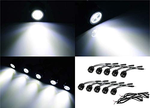 Kit de 10 luces LED Xenon White 30W para autos miniatura 2
