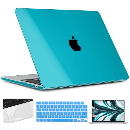 TWOLSKOO for MacBook Air 13.6 inch Case 2025 2024 2022