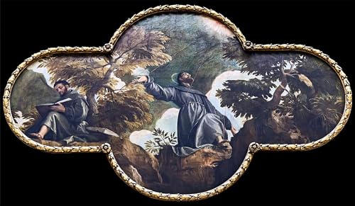 Impression tableaux peinture sur toile Saint François Veronese 60x90