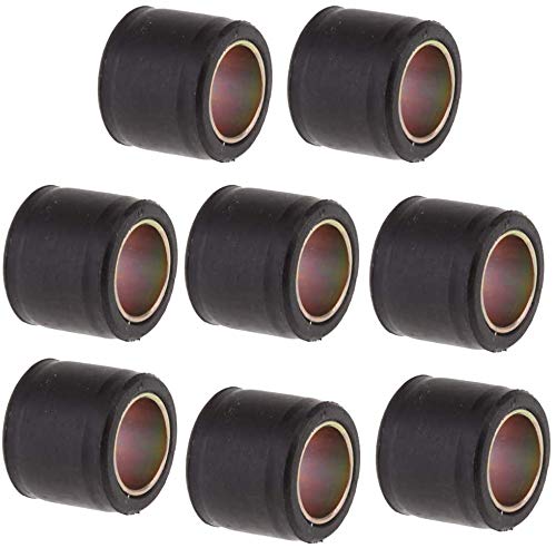 Lot de 8 bagues en caoutchouc universelles pour moto 14 mm