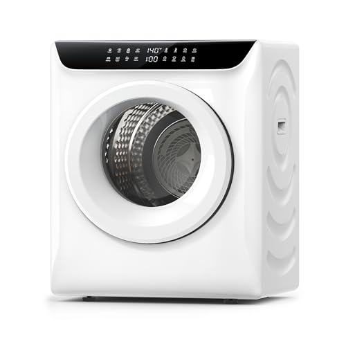 Temprium 3.5 Cu.Ft Portable Dryer for Clothes, 8 Drying Programs, 1400W Clothes Dryer with LED Control Panel, 120V Dryer, Delay Timer, Anti-Crease, Portable Dryers for Laundry, Apartment, Dorms, Home