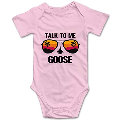 SADODER Talk to Me Goose Sunset Sunglasses Funny Baby Onesie Short Sleeve Bodysuit Long Sleeve Rompers