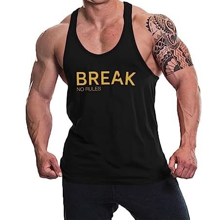 Image of THE BLAZZE Men's Cotton Sleeveless Tank Tops Gym Vest for Mens