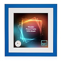 Boldon Framing - Square Thin Oak Wood Picture Frame, 30x30cm