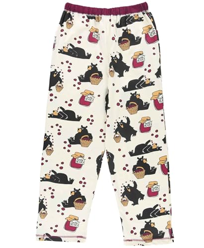 Lazy One Pajamas for Women, Cute Garden and Bear Pajama Pants and Top Separates