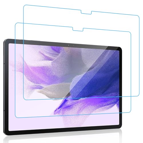 Whioltl Protector de pantalla para Samsung Galaxy Tab S8 Plus 2022 / Tab S7 FE 2021 / Tab S7 Plus 2020 - Protector de pantalla de vidrio templado para Samsung Galaxy Tab S8 Plus