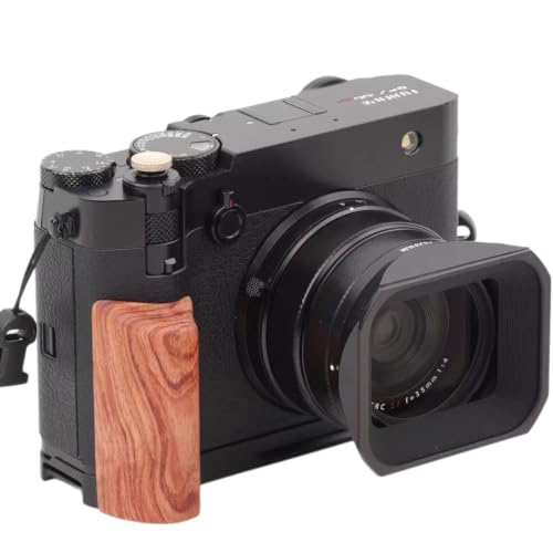 �Ή� FUJIFILM FUJI �x�m GFX100RF �J������p L�^�v���[�g ���g���f�U�C���̖ؐ��O���b�v �V�R���C�� �E�l�d�グ �f�U�C�� �n���h�� Arca�W���d�l ��ʊJ�� �O�r�Ή� (�u���b�N)