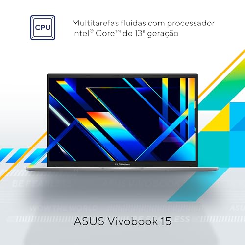 Notebook ASUS Vivobook 15 X1504VA Intel Core i5 1334U 8Gb Ram 256GB SSD Linux KeepOS Intel Iris Xe Tela 15,6″ LED FHD Silver – NJ1739