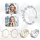 Landrain 5 Stück Antistress Ring,Edelstahl Anti Stress Ring mit Beweglichen Perlen