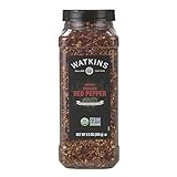 Watkins Gourmet Spice, Organic Crushed Red Pepper, Bulk Food Service Size, 9.5 oz (Pack of 1)