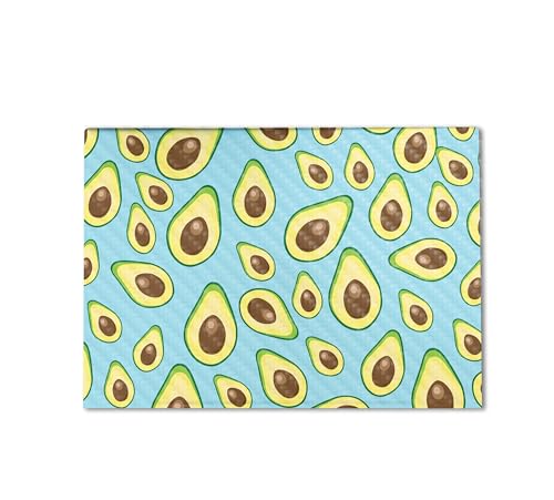 Image of Carbon Fiber Gaming Skin Compatible with HP Envy x360 16 inch (2023) - Blue Avocados - Premium 3M Vinyl Protective Wrap Decal Cover - Easy to Apply | Crafted in The USA by MightySkins