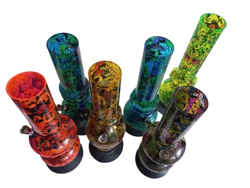 Le Basaar Shop – Bong Bang Arty Wasserpfeife aus Acryl Form & Design Unik in Mix Color 31 cm – ARL Group – Bild 5