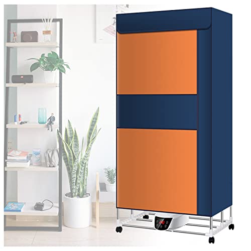 Foldable large capacity Electric Clothes Airer Dryer Indoor, Remote Control Multiple Gears Clothes Drying Rack Heated, Save Electricity Electric Drying Rack Clothes Heated for Hom