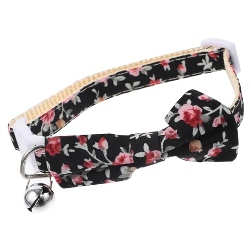 Toddmomy 猫の首輪 鈴付き猫首輪 かわいい猫の襟 猫用の蝶ネクタイカラー