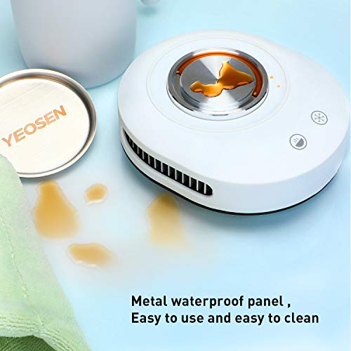 YEOSEN Coffee Mug Warmer and Cooler - 2 IN 1 Beverage Warmer and Drink Cooler with Mug, Auto Shut Off Mug Cooler and Warmer for Office Desk Use (Up to 131F or 46F), White - Thumbnail 6