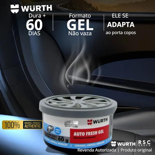 Cheirinho/fragrância De Carro Wurth Original Dura + 60 Dias