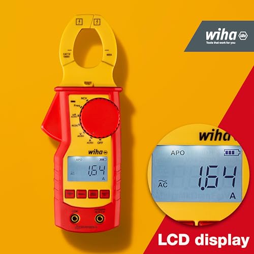 Wiha WH45219 Clamp Meter To 1000V, red/yellow - Image 4