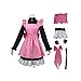 QIAOPING Card Captor Cosplay Costume Anime Kinomoto Sakura Halloween Uniforme Outfit Set Jupe Robe,Pink-XXL