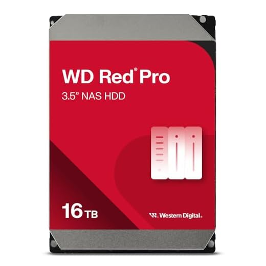 Western Digital 16TB WD Red Pro NAS Internal Hard Drive HDD - 7200 RPM, SATA 6 Gb/s, CMR, 256 MB Cache, 3.5" - WD161KFGX