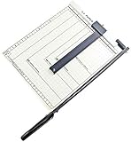 Papierschneider Stapelschneide Papierschneidegerät Papierschneider, 10 Blatt Kapazität Papierschneidemaschine, Holzsockel Kleines Papierschneider, Metallhaltig A4 Papierschneider Guillotine