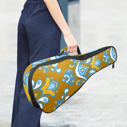 JRHEJTHH Housse imperméable pour ukulélé en tissu Oxford durable et élégant avec sac de rangement Motif floral Marron, Multicolore., 25.9x9x3.1in/66x23x8cm, Moderne - Les Beatles, Paul McCartney, John Lennon, RIngo Starr, George Harrison JRHEJTHH Housse imperméable pour ukulélé en tissu Oxford durable et élégant avec sac de rangement Motif floral Marron, Multicolore., 25.9x9x3.1in/66x23x8cm, Moderne – Image 7