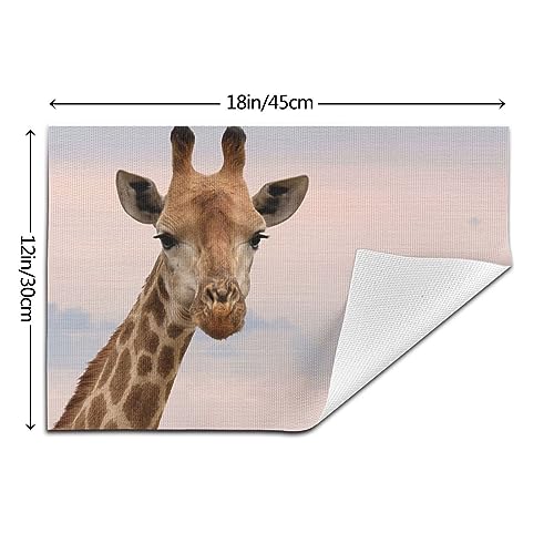Set de table tissé girafe résistant à la chaleur et lavable - 4