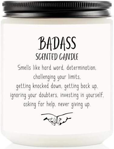 Congratulations Gifts for Women Men, Graduation Gifts for Her Him, New Job Promotion Gifts, Inspirational Gifts for Women, Handmade Lavender Natural Soy Wax Candle Gifts (7oz)