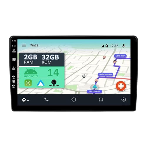 YUNTX Android 14 Autoradio con navi para Ford Transit 350 2002-2021-[Incorporado CarPlay/Android Auto/GPS]-IPS 10.1 Pulgada Pantalla-Dab/Bluetooth 5.0/Control del Volante/MirrorLink