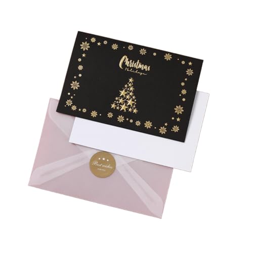 クリスマス カード グリーティングカード メッセージカード 二つ折り 年賀状 クリスマスツリー クリスマス飾り 雪だるま ポストカード 1種類 1枚セット