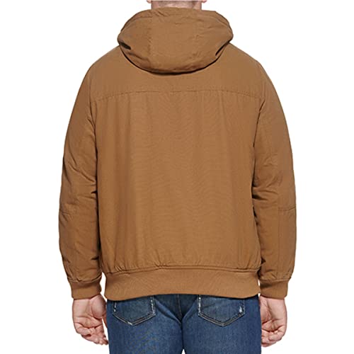 Image of Levi's Men's Workwear Cotton Canvas Hooded Bomber Jacket
