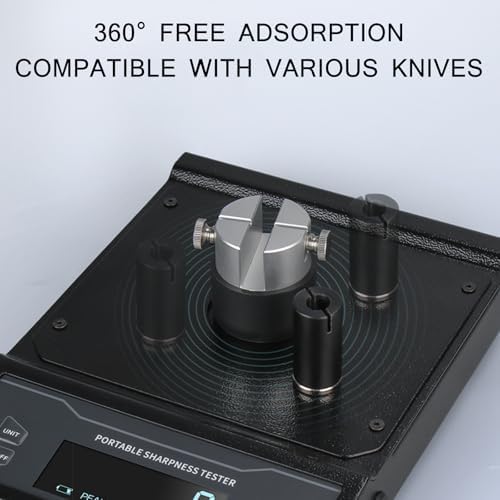 Tester di affilatura della lama, strumento di rilevamento del bordo affilato, intervallo di prova da 0 a 3 kg e risoluzione opzionale di 0,1 g/0,001 N, rilevamento del coltello di adsorbimento ( 5g)