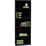 Ameriwood 5 Shelf Adjustable Bookcase Black Color. Very Affordable Bookshelves Make a Nice Addition to Any Bedroom or Living Room. This Would Also Be Great for the Home Office. May Also Work for Your Kids or Children As a Great Utility Book Case.
