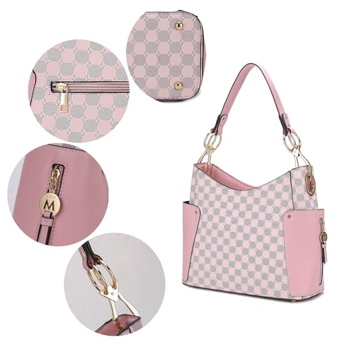 Image of Orange Hobo Shoulder Bag & Wallet Set by MKF Collection